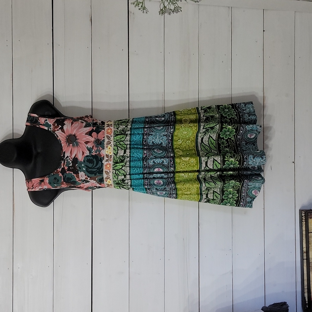 Tracey Porter 6/8 floral dress medium